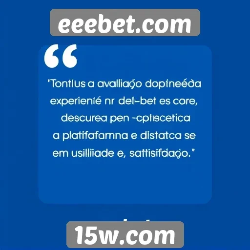 Avaliação da experiência do usuário no eeebet.com